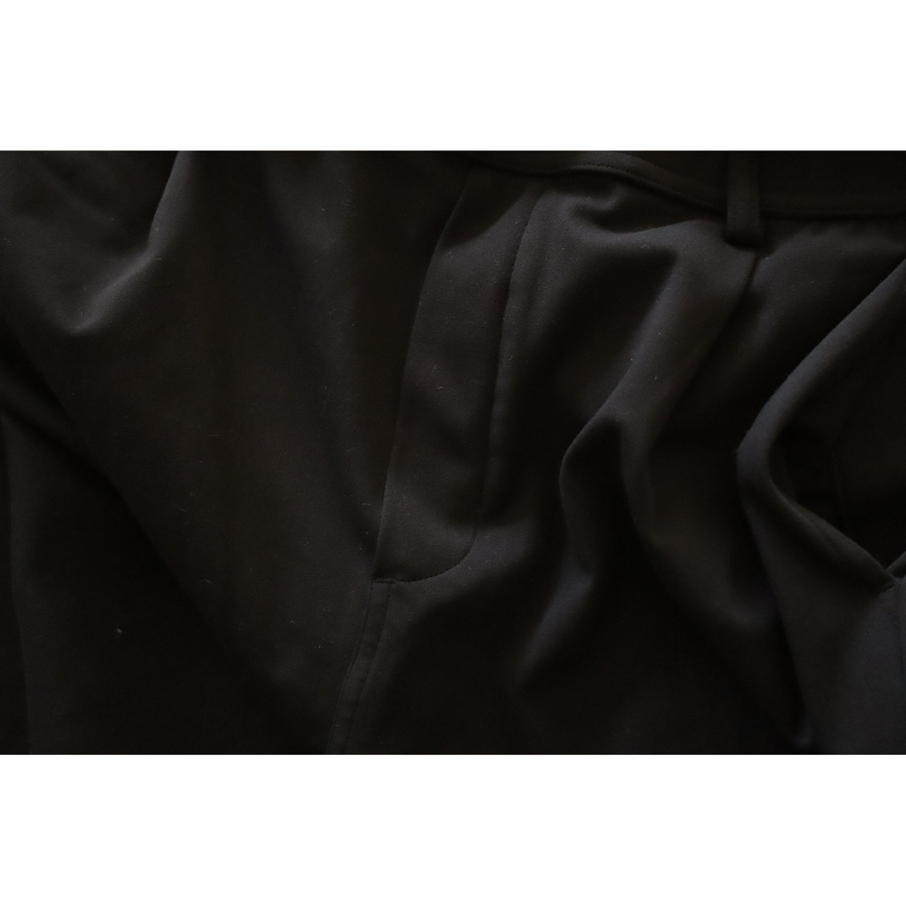 Halara Black Wide Leg Trousers Pleated Front Women Dress Pants Pockets size L - Picture 10 of 13
